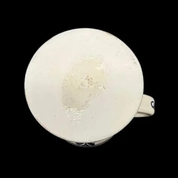 Vintage Korond Hand Painted Romanian Folk Art Pottery Cobalt Blue/White Mug - Picture 8 of 8